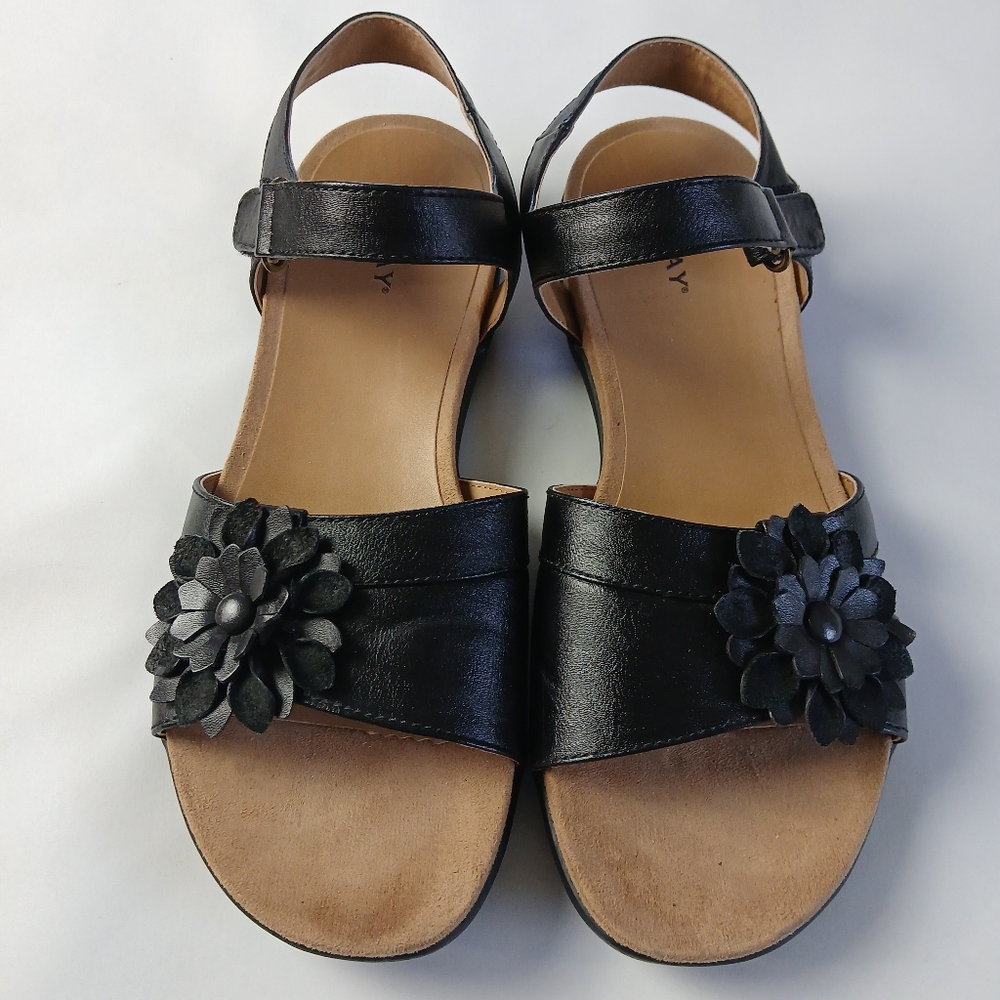 Array Floral Sandals With Ankle Strap 9.5 Narrow